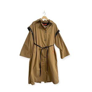 Oof Wear Belted Trench Coat in Tabacco, Size 42 Italy,‎ New with tag
